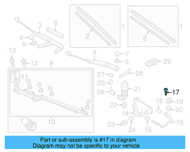 Fender Liner Screw N-907-750-01 - View 130