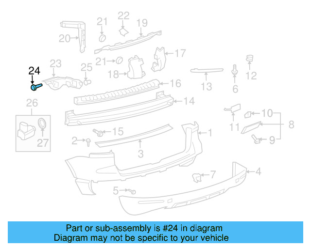 Fender Liner Screw N-907-750-01 - View 57