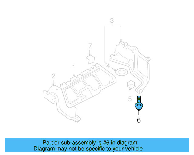 Fender Liner Screw N-907-750-01 - View 134