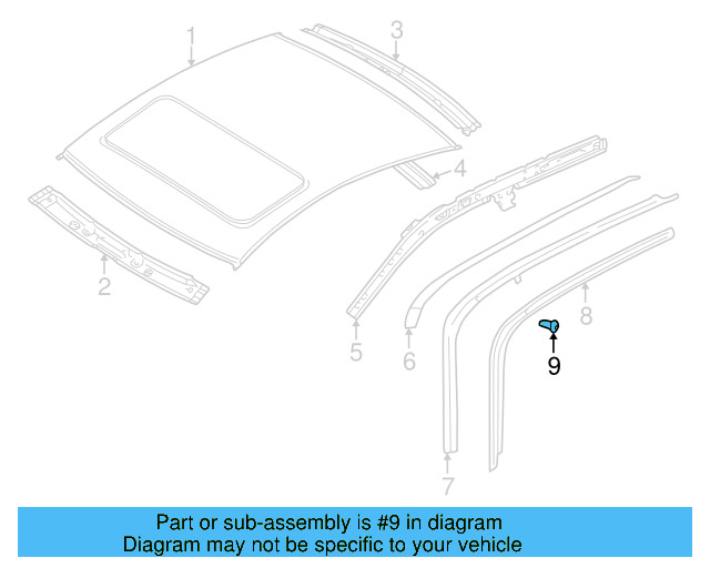 Roof Drip Molding Rivet N-907-878-02 - View 30