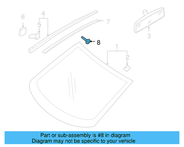 Roof Drip Molding Rivet N-907-878-02 - View 57
