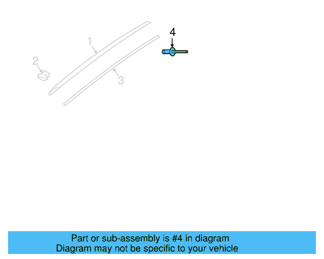 Roof Drip Molding Rivet N-907-878-02 - View 26