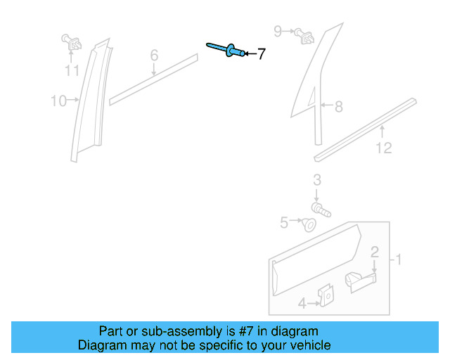 Molding Grommet 1H0-853-586 - View 17