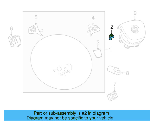 Steering Wheel Bolt N-907-991-02 - View 88