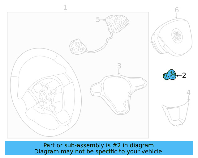 Steering Wheel Bolt N-907-991-02 - View 4