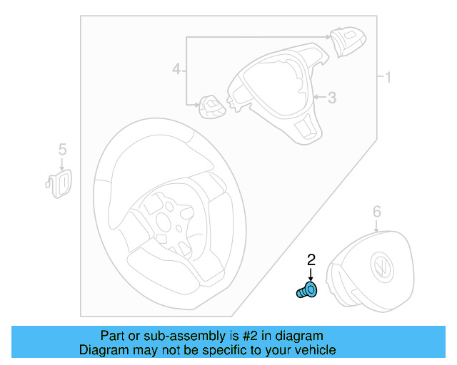 Steering Wheel Bolt N-907-991-02 - View 81