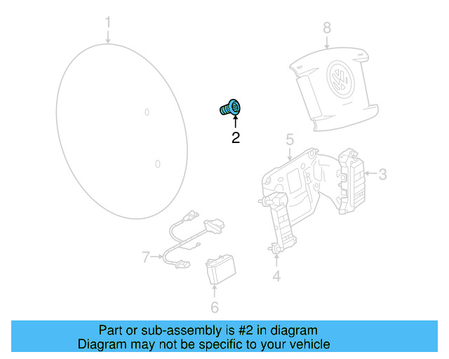 Steering Wheel Bolt N-907-991-02 - View 45
