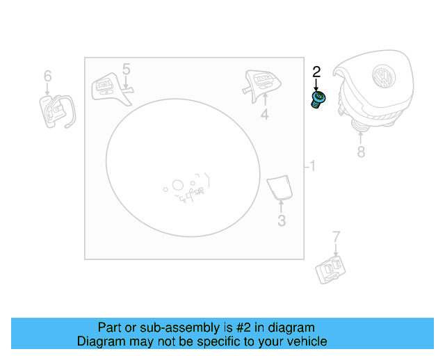 Steering Wheel Bolt N-907-991-02 - View 94
