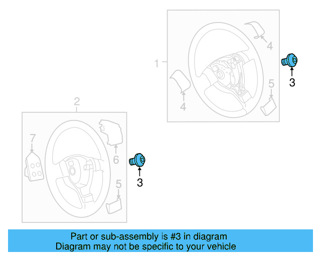 Steering Wheel Bolt N-907-991-02 - View 25