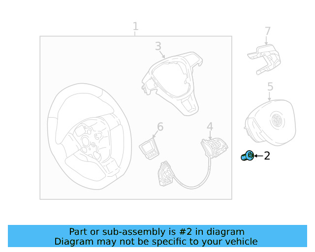 Steering Wheel Bolt N-907-991-02 - View 87