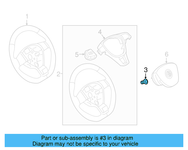 Steering Wheel Bolt N-907-991-02 - View 18