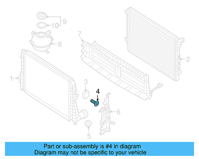 Upper Mount Bolt N-908-082-01 - View 100