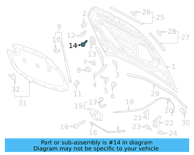 Lock & Switch Bolt WHT-000-425 - View 25