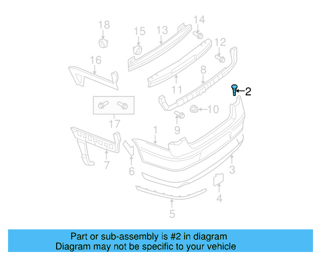 Fender Liner Extension Screw N-103-546-02 - View 38