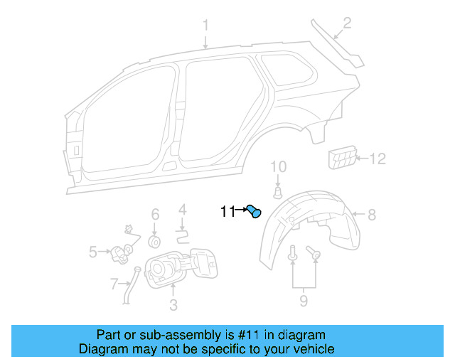Fender Liner Retainer Nut N-908-338-01 - View 79