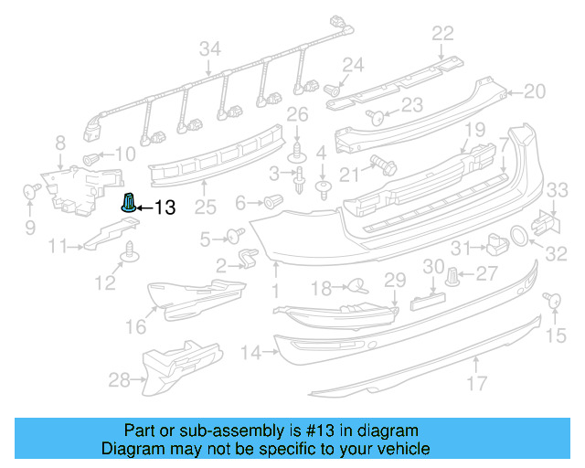 Fender Liner Retainer Nut N-908-338-01 - View 62