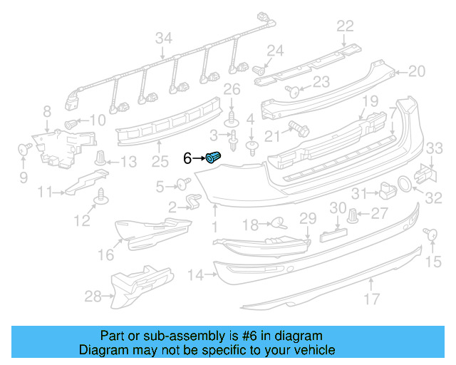Fender Liner Retainer Nut N-908-338-01 - View 52
