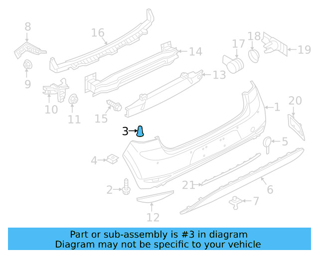 Fender Liner Retainer Nut N-908-338-01 - View 3