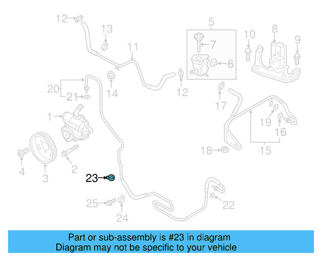 Reservoir Hose Clamp N-906-869-02 - View 388