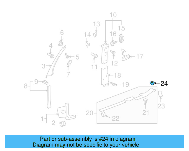 Rear Body Panel Trim Panel Cap N-908-618-01-82V - View 65