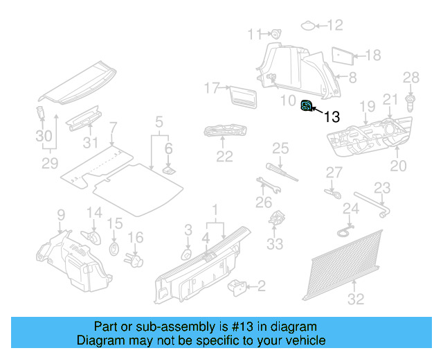 Tie Down Hook 1J0-804-299 - View 49