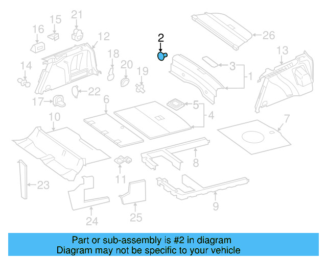 Rear Body Panel Trim Panel 1K9-863-459-A-82V - View 16