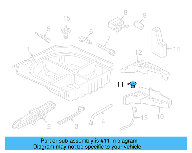 Tool Compartment Retainer N-908-713-01 - View 10