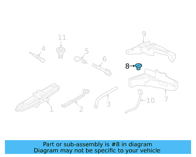Tool Compartment Retainer N-908-713-01 - View 12