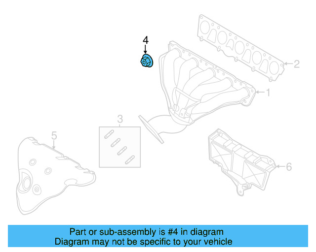 Exhaust Manifold Lock Nut N-908-946-01 - View 31