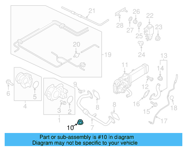 Exhaust Manifold Lock Nut N-908-946-01 - View 100