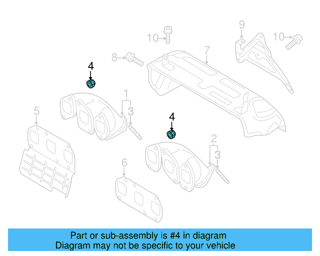 Exhaust Manifold Lock Nut N-908-946-01 - View 4