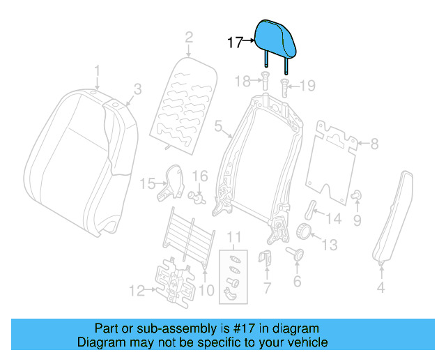 Headrest 5GM-881-903-B-AEF - View 7