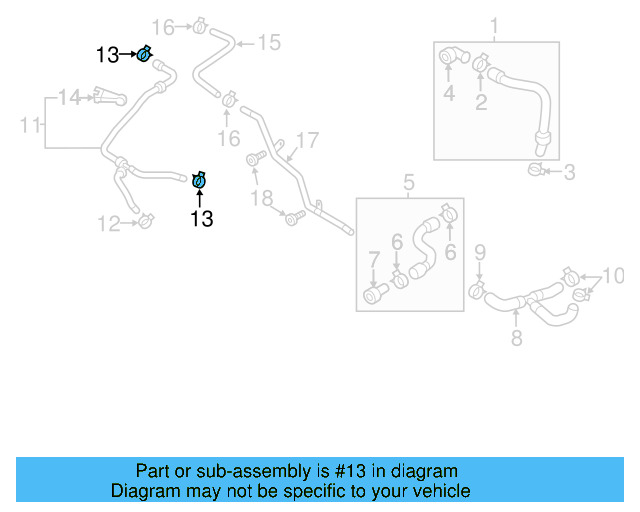 Hose & Tube Assembly Clamp N-909-264-01 - View 119