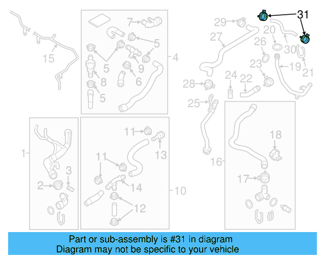 Overflow Hose Clamp N-906-867-01 - View 431