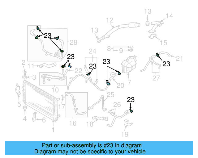 Reservoir Hose Clamp N-906-869-02 - View 501