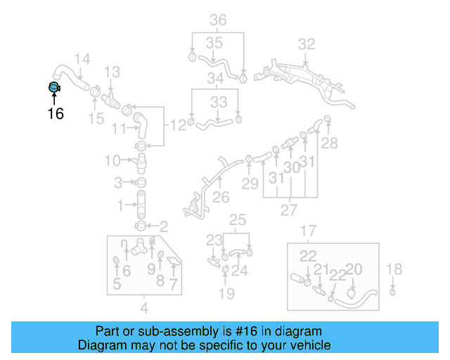 Lower Coupling 1K0-122-291-AE - View 2