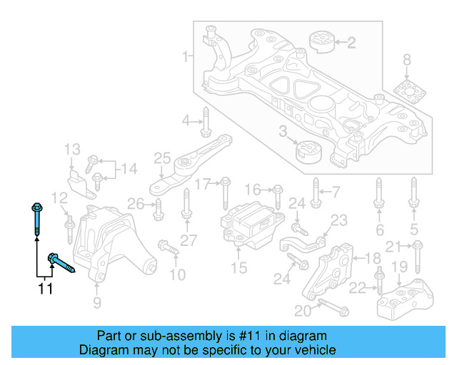 Motor Mount Bolt N-909-325-02 - View 22