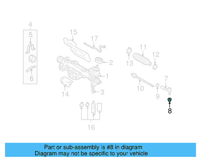 Outer Tie Rod Lock Nut N-909-429-02 - View 72