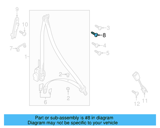 Lower Column Cover Screw N-909-446-03 - View 21