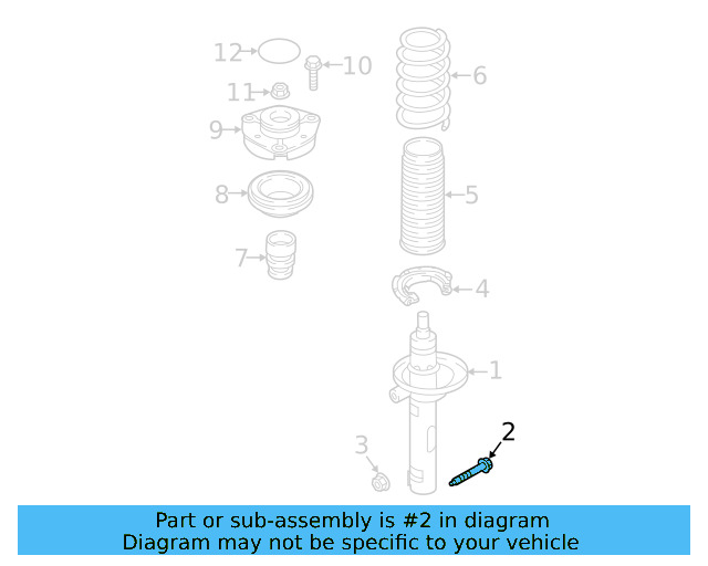 Strut Bolt N-909-548-02 - View 24