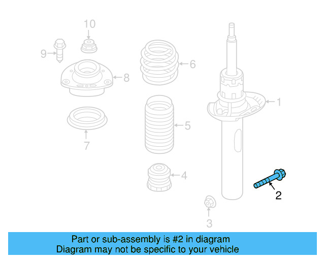 Strut Bolt N-909-548-02 - View 14