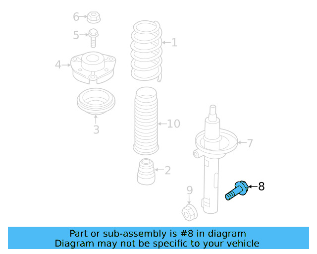 Strut Bolt N-909-548-02 - View 15