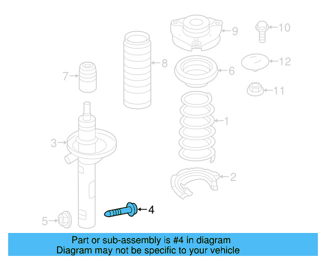 Strut Bolt N-909-548-02 - View 16