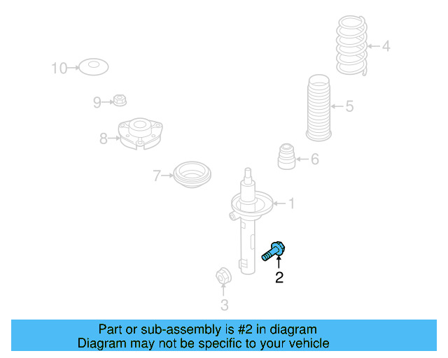 Strut Bolt N-909-548-02 - View 26