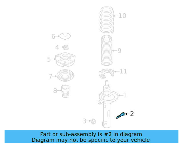 Strut Bolt N-909-548-02 - View 18