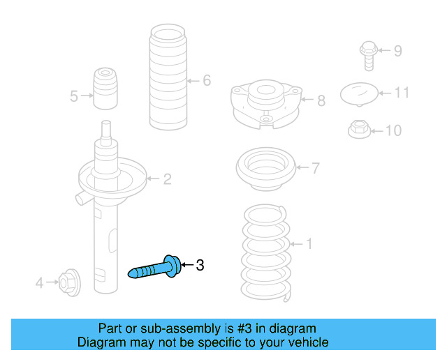 Strut Bolt N-909-548-02 - View 33