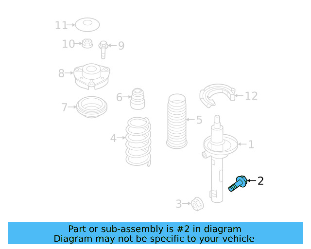 Strut Bolt N-909-548-02 - View 19
