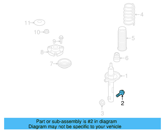 Strut Bolt N-909-548-02 - View 37