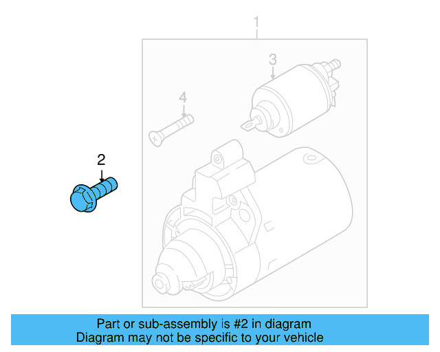 Starter Mount Bolt N-909-678-01 - View 4