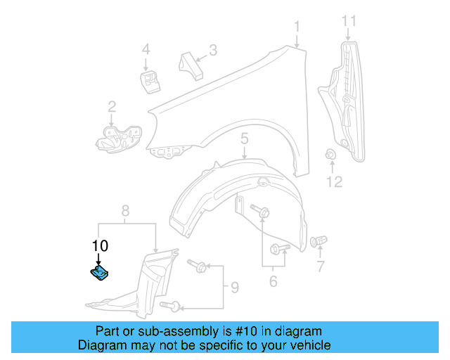 Fender Liner U N-909-591-01 - View 53